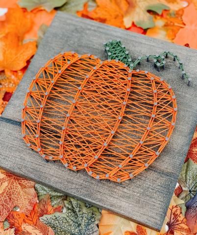 pumpkin string art