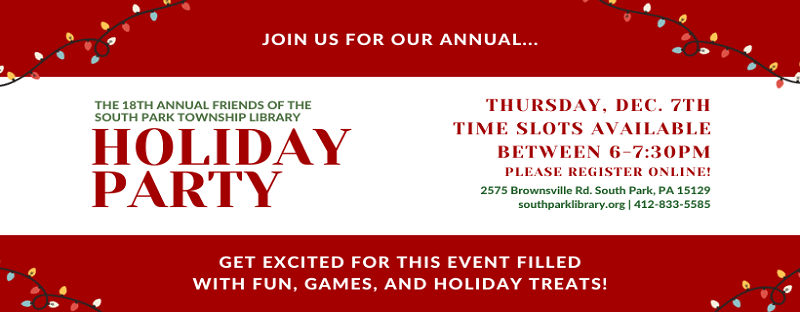 18th Annual Friends of the Library Holiday Party